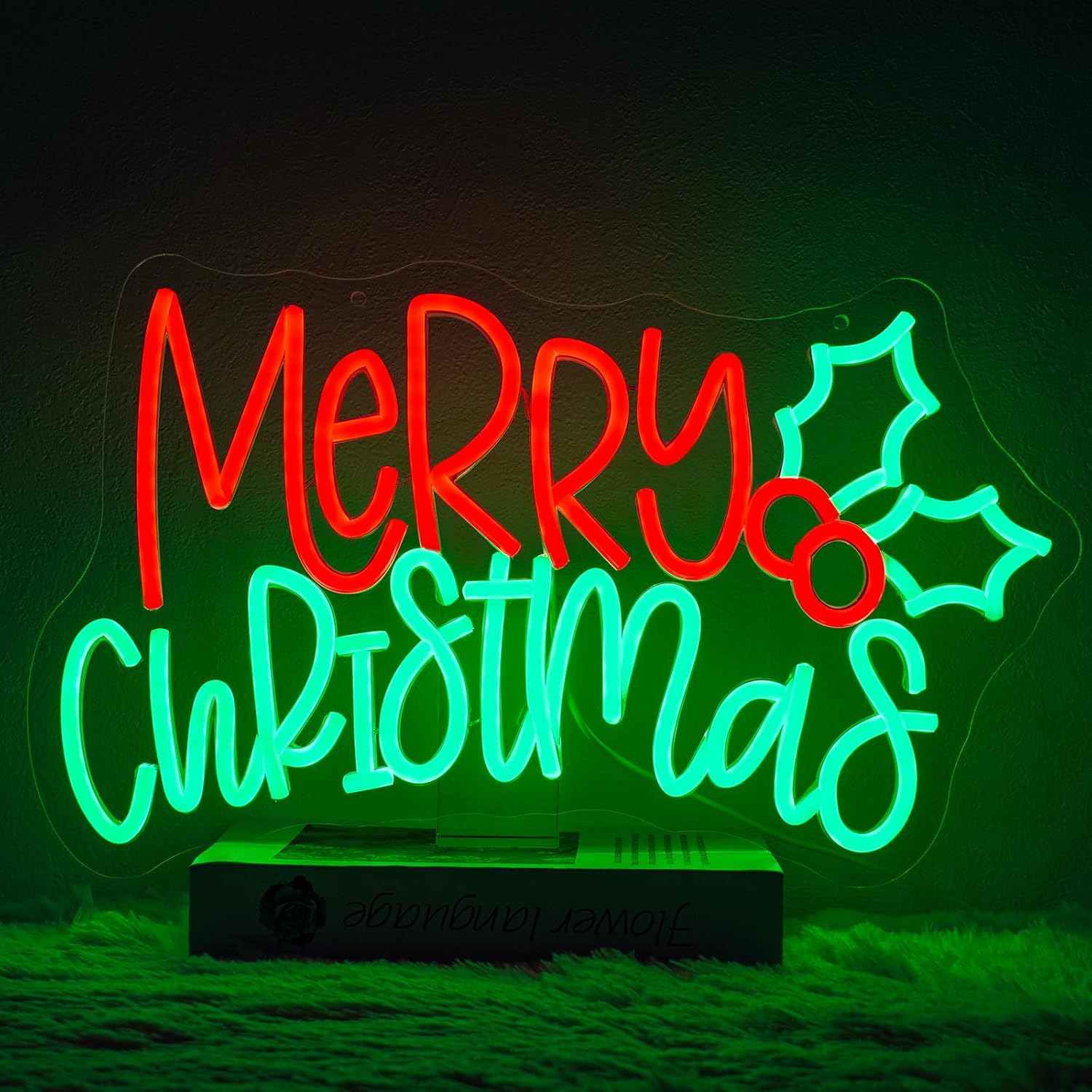 Neon Sign Party - メリークリスマス！クリスマスパーティー、寝室、店舗の窓、ホリデーシーズン、新年、壁の装飾、プレゼントに最適な、調光機能付きのLEDネオンサイン。