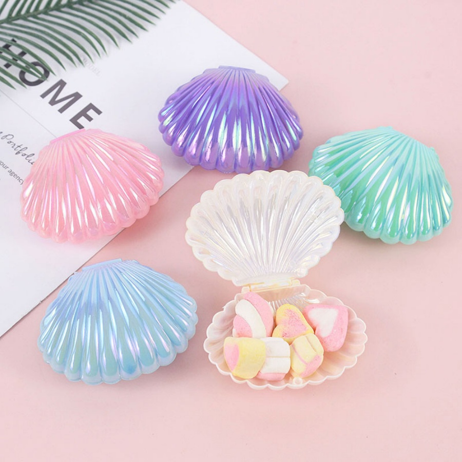カラフルな貝殻型のキャンディギフトボックス5個セット。人魚を - Event Party Box のレビューと価格