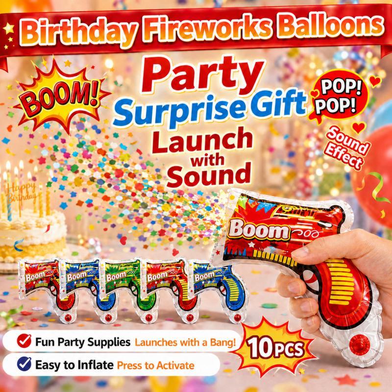10個入り パーティーポッパー バルーンガン 手持ち式 紙吹 - Confetti Cannon Tube のレビューと価格