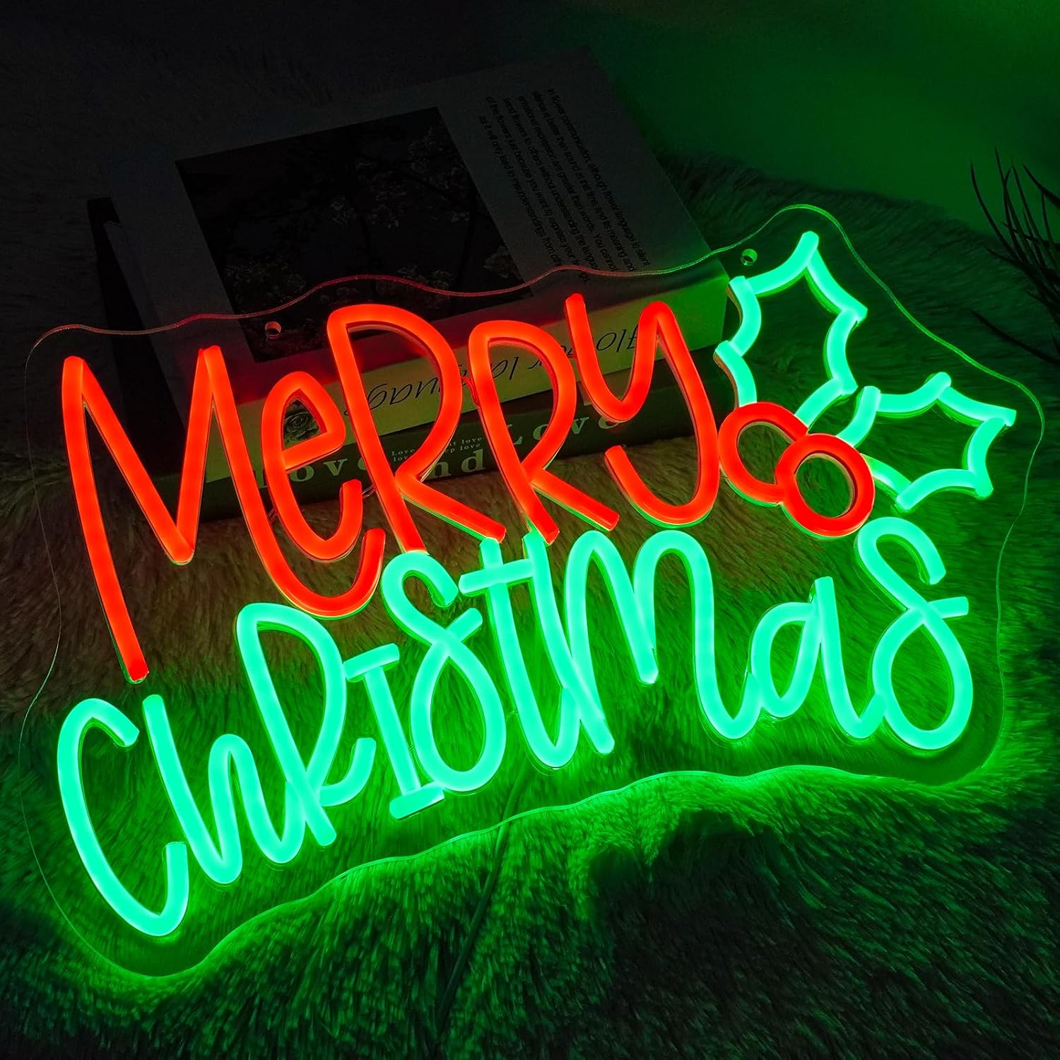 メリークリスマス！クリスマスパーティー、寝室、店舗の窓、ホリ - Neon Sign Party のレビューと価格