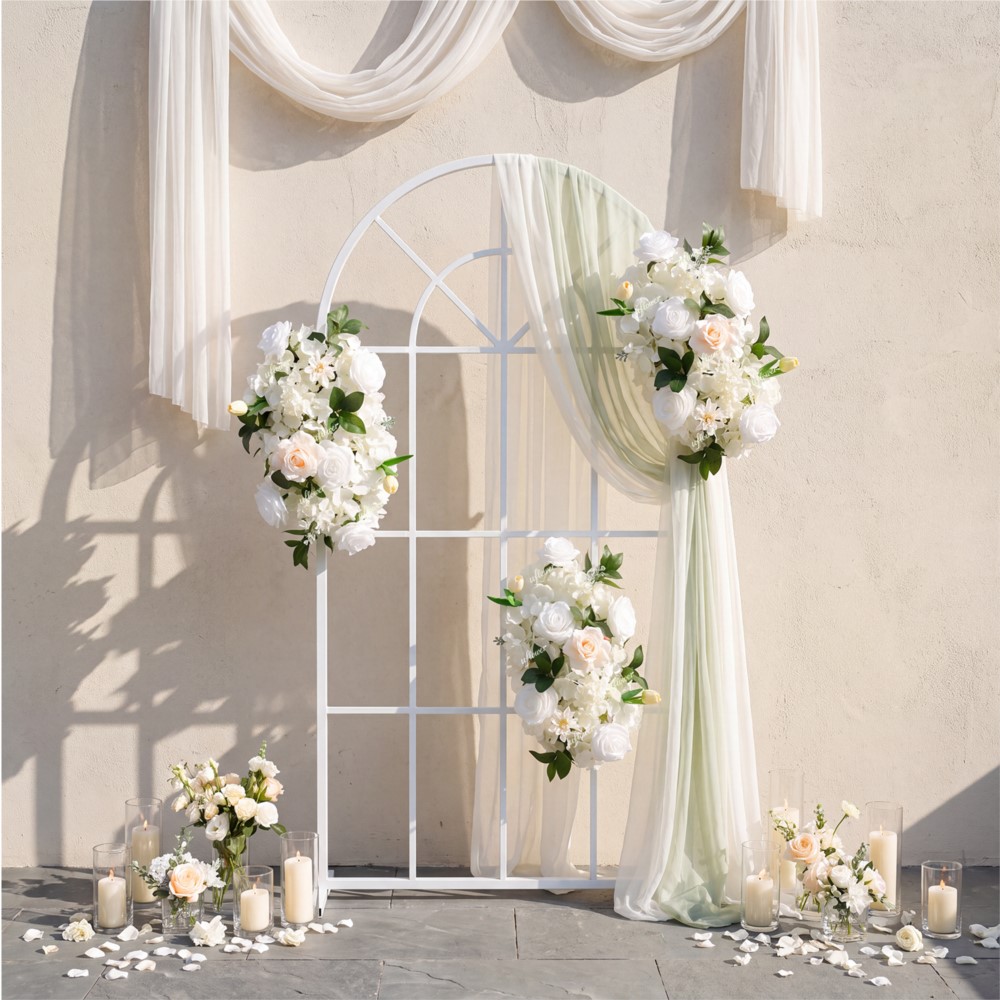 Uflower ローズグリーナーフラワーロウ ロングランナー - Flower Wall Panel のレビューと価格