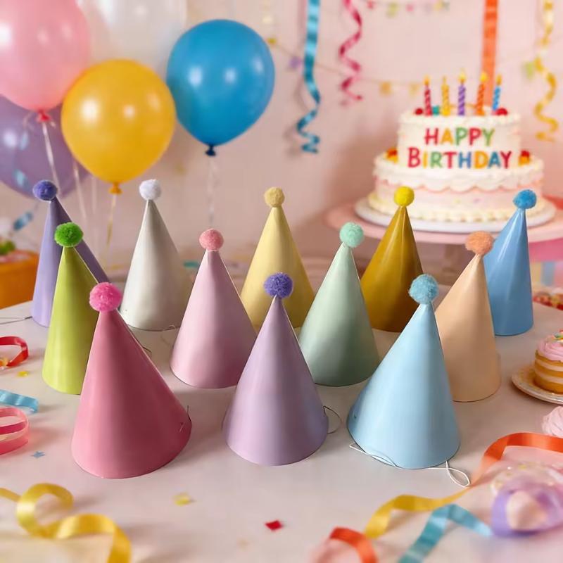 /HTF/10 カラフルな誕生日パーティー用帽子 |   マ - Party Hat Cone のレビューと価格