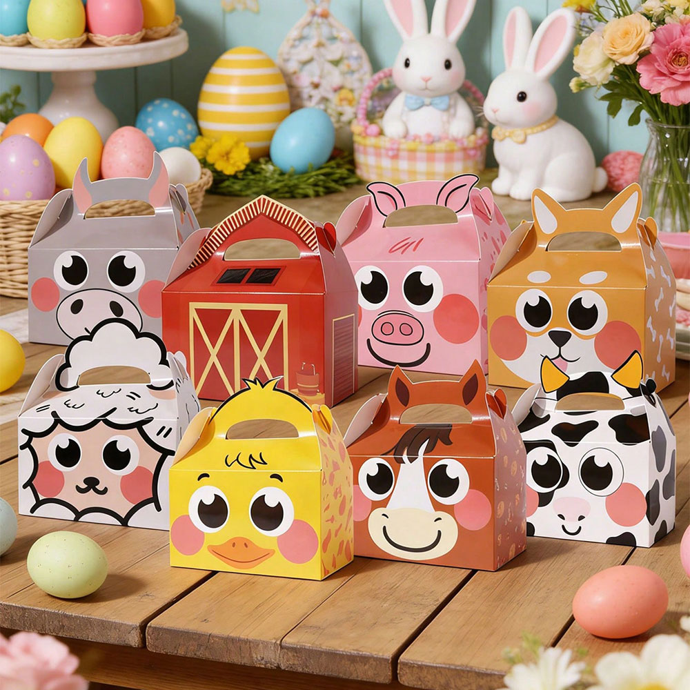 8個入り/16個入り/24個入りのかわいい農場動物をテーマに - Event Party Box のレビューと価格